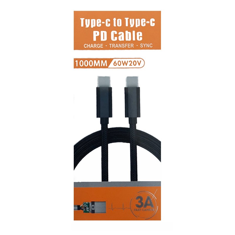CABLE TYPEC TYPE-C 60W 20V3A