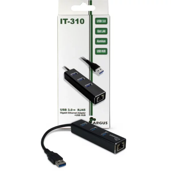 CONVERTISSEUR USB-RJ45+HUB