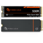 Disque SSD interne Seagate FireCuda 530R NVMe PCIe 4.0 M.2 1 To avec dissipateur thermique